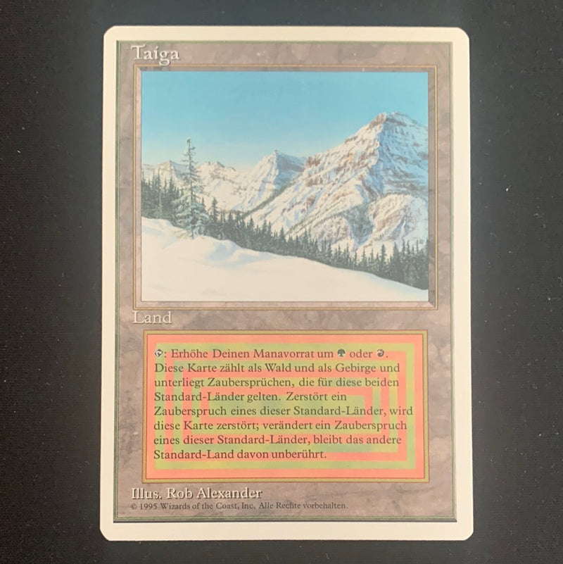 Magic the Gathering Taiga - Foreign White Bordered - German 