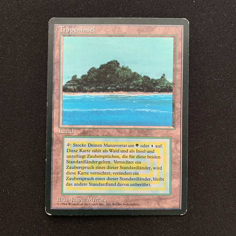 Magic the Gathering Tropical Island - Foreign Black Bordered - German 