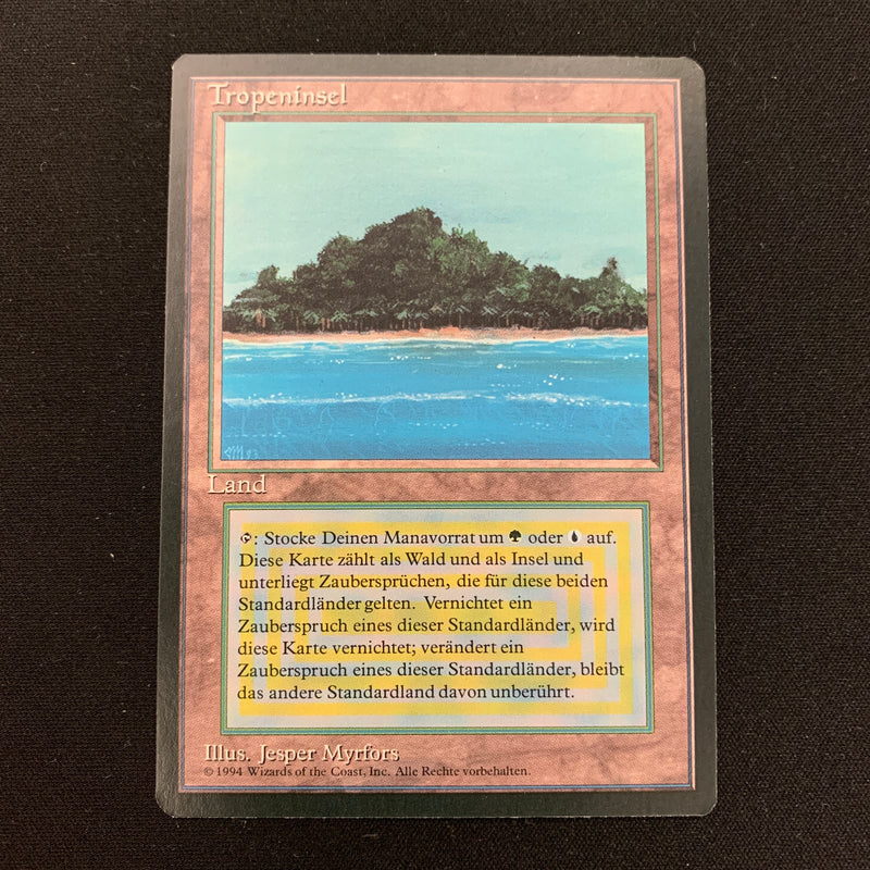 Magic the Gathering Tropical Island - Foreign Black Bordered - German 