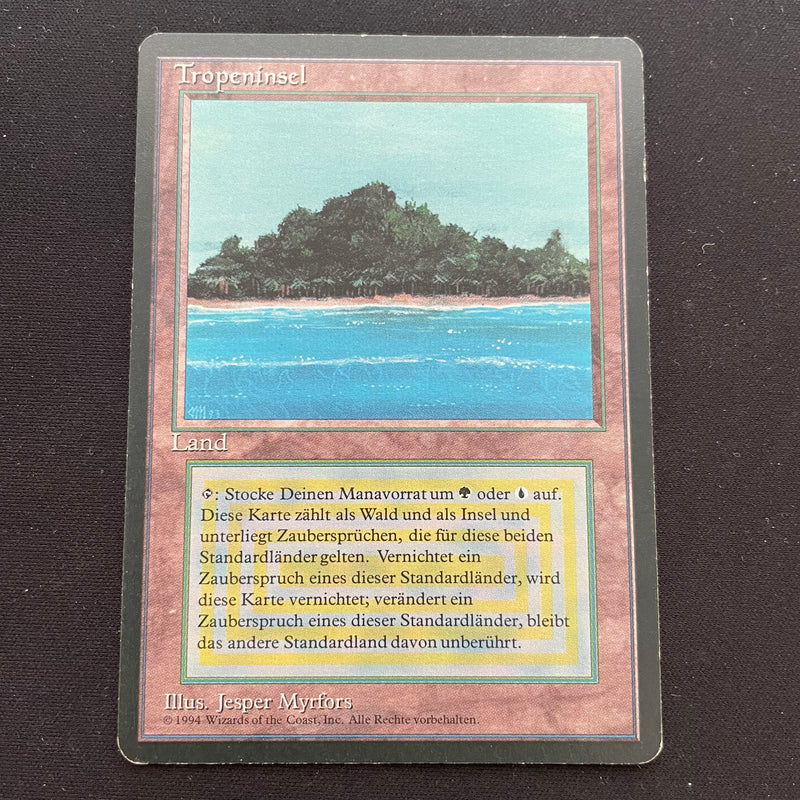 Magic the Gathering Tropical Island - Foreign Black Bordered - German 