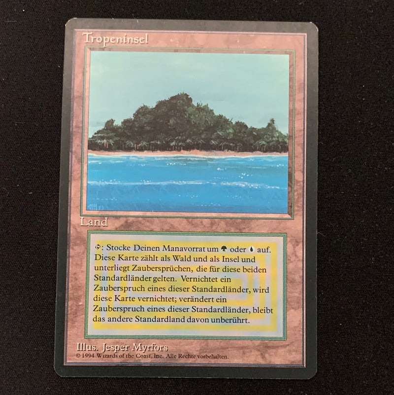 Magic the Gathering Tropical Island - Foreign Black Bordered - German 