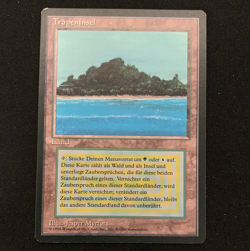 Magic the Gathering Tropical Island - Foreign Black Bordered - German 