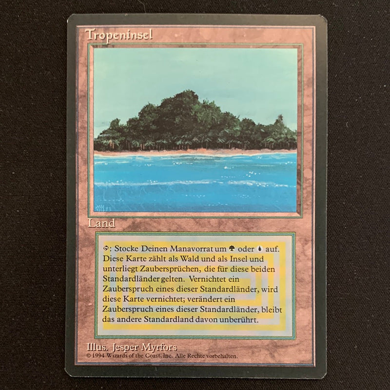 Magic the Gathering Tropical Island - Foreign Black Bordered - German 