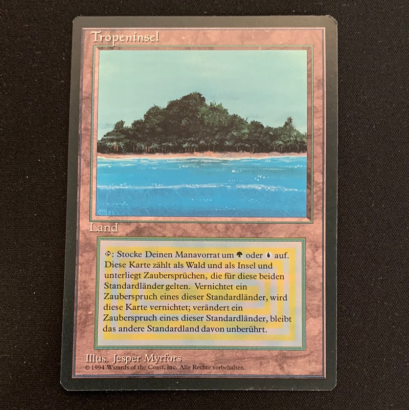 Magic the Gathering Tropical Island - Foreign Black Bordered - German 