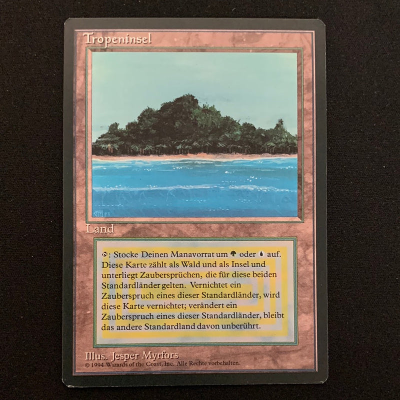 Magic the Gathering Tropical Island - Foreign Black Bordered - German 