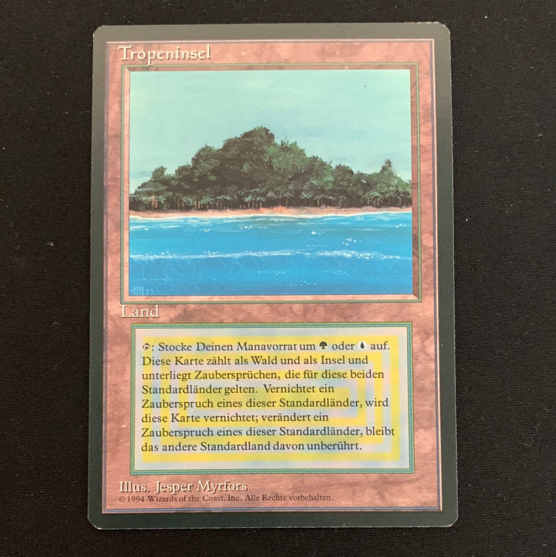 Magic the Gathering Tropical Island - Foreign Black Bordered - German 