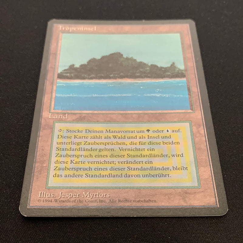 Magic the Gathering Tropical Island - Foreign Black Bordered - German 