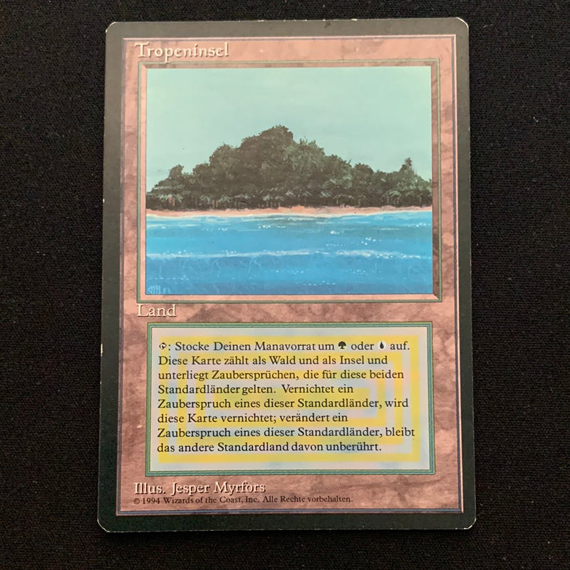 Magic the Gathering Tropical Island - Foreign Black Bordered - German 