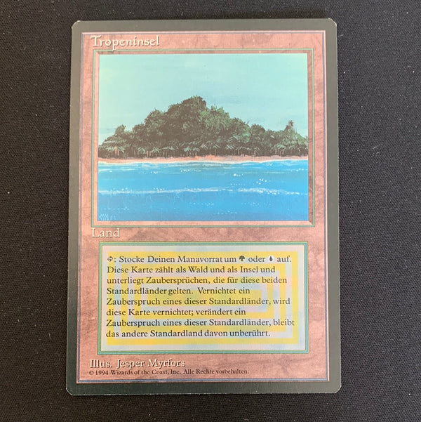 Magic the Gathering Tropical Island - Foreign Black Bordered - German 