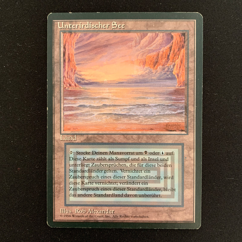 Magic the Gathering Underground Sea - Foreign Black Bordered - German 