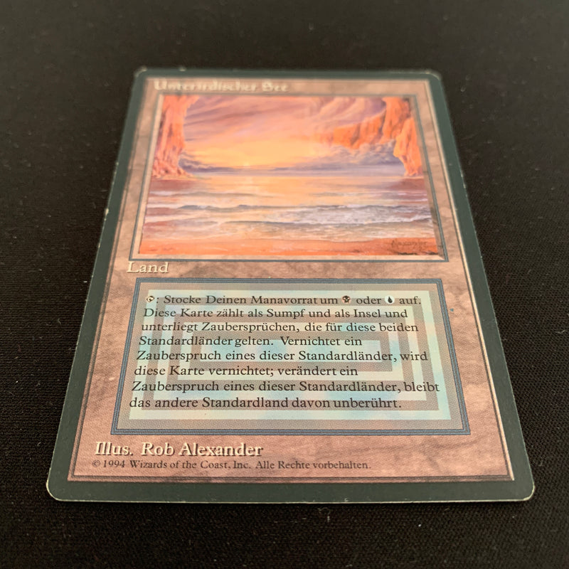 Magic the Gathering Underground Sea - Foreign Black Bordered - German 