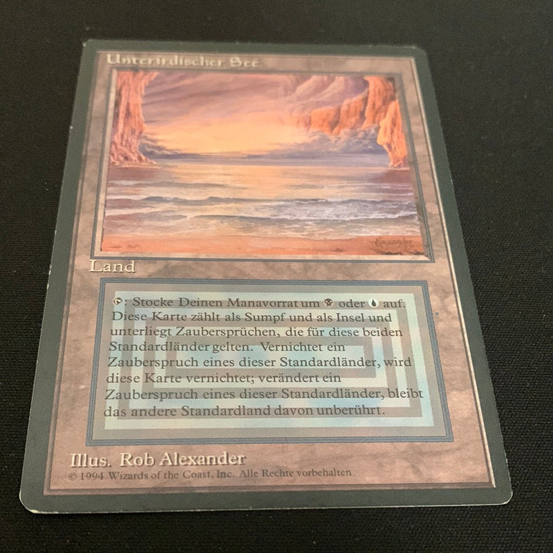 Magic the Gathering Underground Sea - Foreign Black Bordered - German 