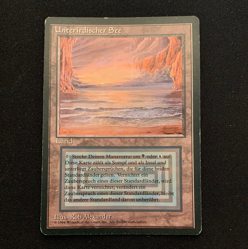 Magic the Gathering Underground Sea - Foreign Black Bordered - German 