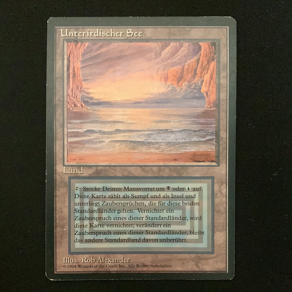 Magic the Gathering Underground Sea - Foreign Black Bordered - German 