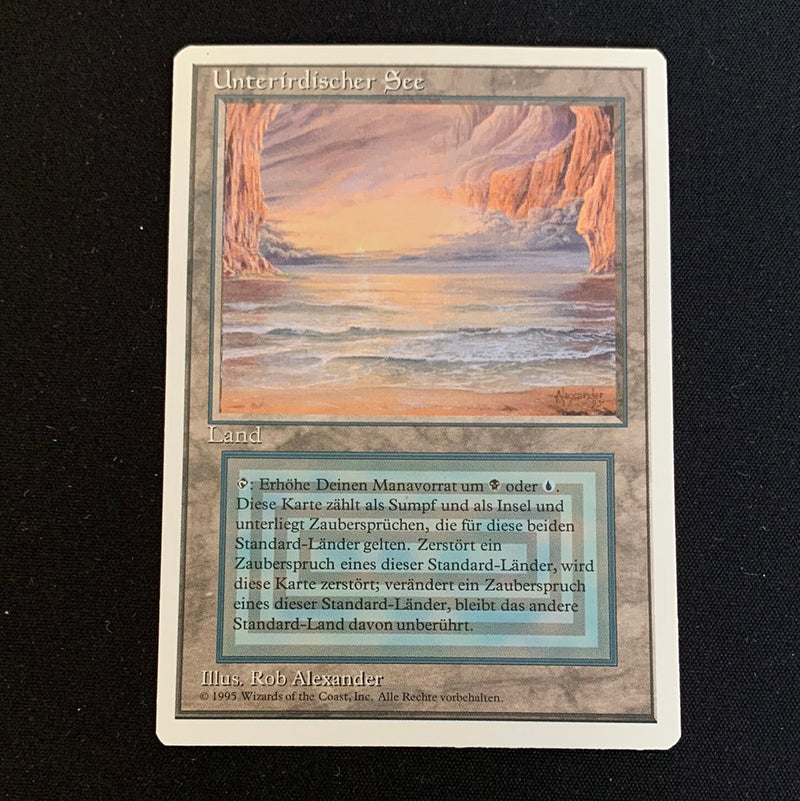 Magic the Gathering Underground Sea - Foreign White Bordered - German 