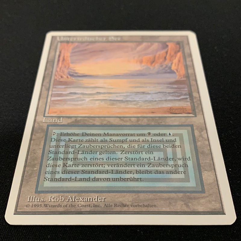 Magic the Gathering Underground Sea - Foreign White Bordered - German 