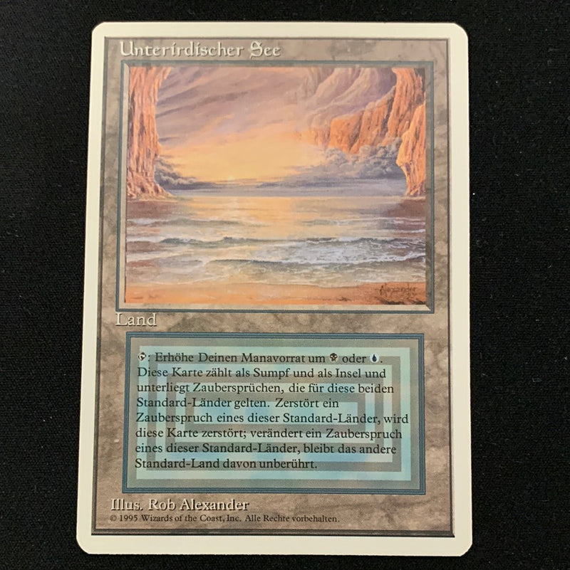 Magic the Gathering Underground Sea - Foreign White Bordered - German 