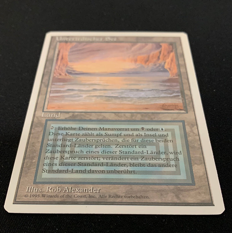 Magic the Gathering Underground Sea - Foreign White Bordered - German 