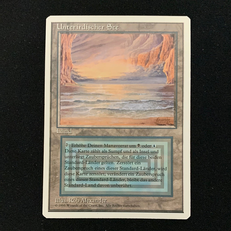 Magic the Gathering Underground Sea - Foreign White Bordered - German 