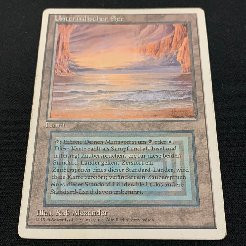 Magic the Gathering Underground Sea - Foreign White Bordered - German 