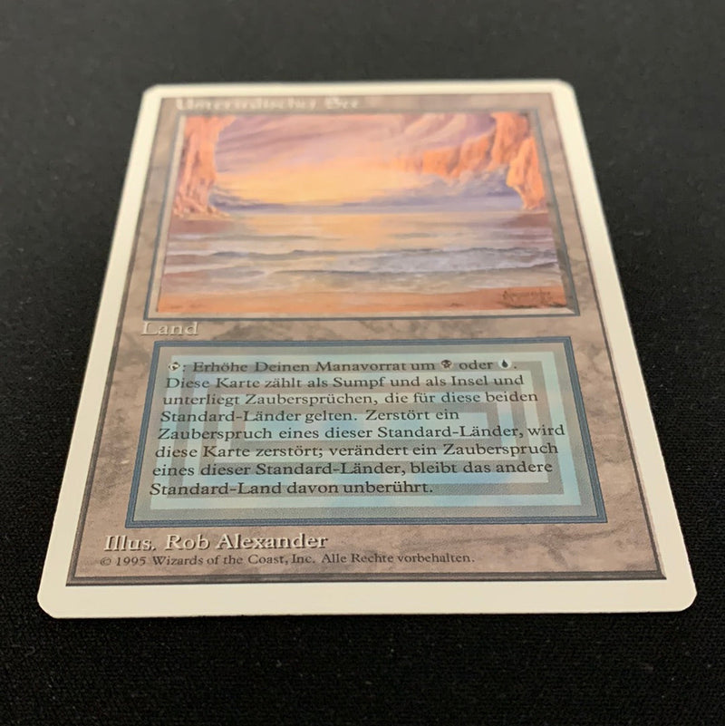 Magic the Gathering Underground Sea - Foreign White Bordered - German 