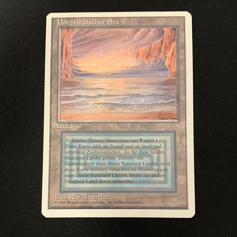 Magic the Gathering Underground Sea - Foreign White Bordered - German 