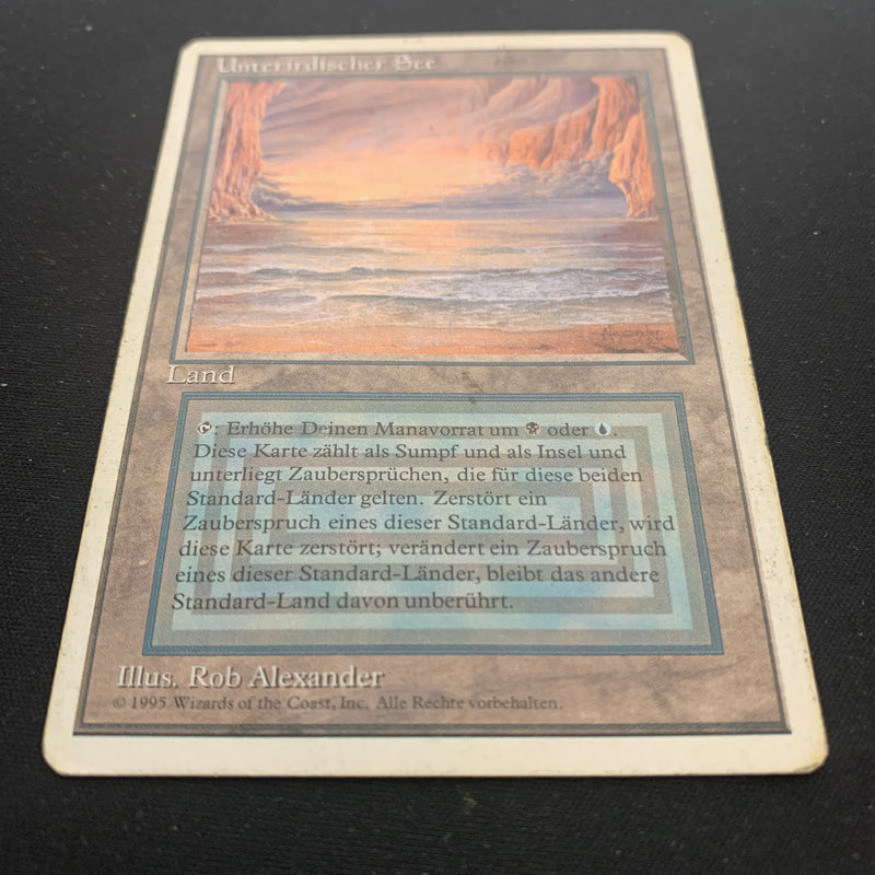 Magic the Gathering Underground Sea - Foreign White Bordered - German 