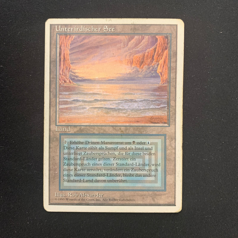 Magic the Gathering Underground Sea - Foreign White Bordered - German 