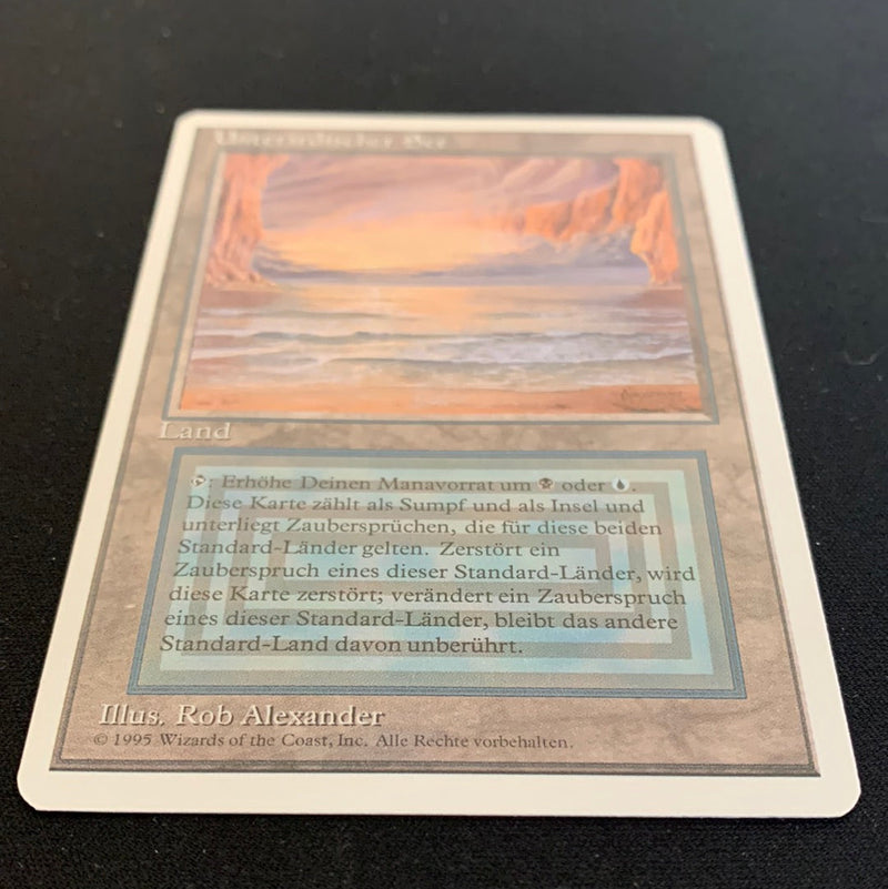 Magic the Gathering Underground Sea - Foreign White Bordered - German 