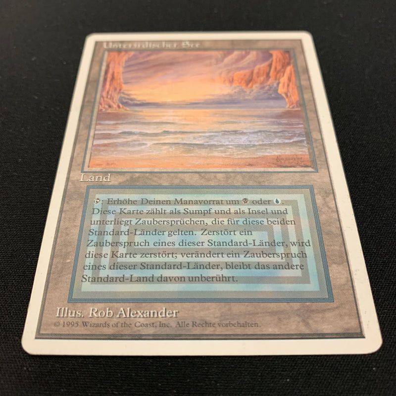 Magic the Gathering Underground Sea - Foreign White Bordered - German 