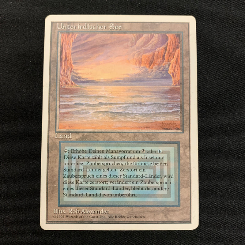 Magic the Gathering Underground Sea - Foreign White Bordered - German 