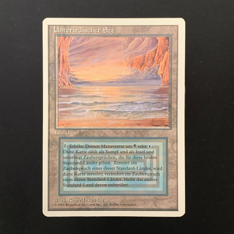 Magic the Gathering Underground Sea - Foreign White Bordered - German 