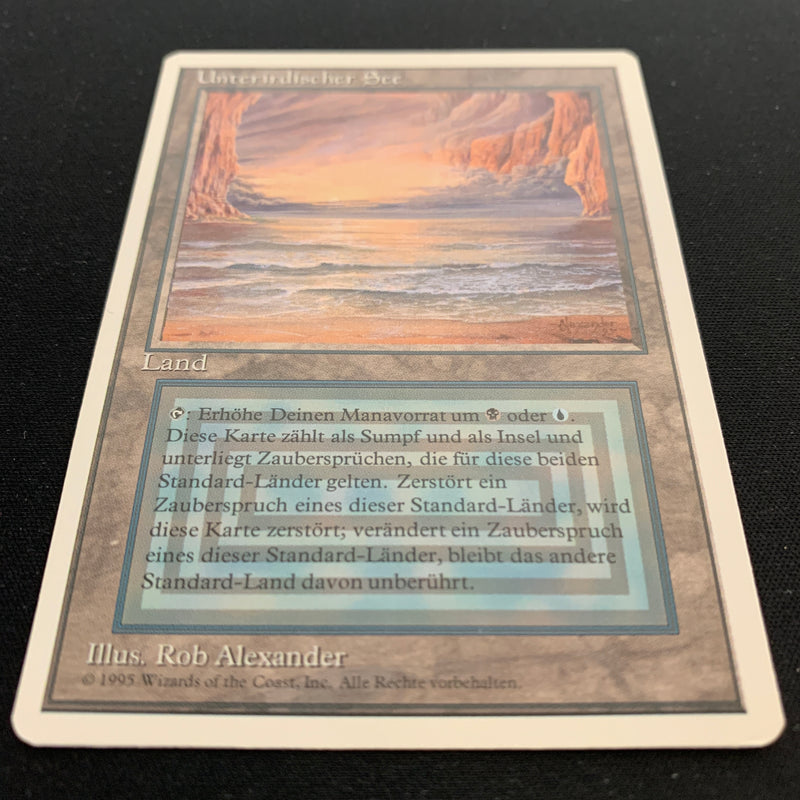 Magic the Gathering Underground Sea - Foreign White Bordered - German 