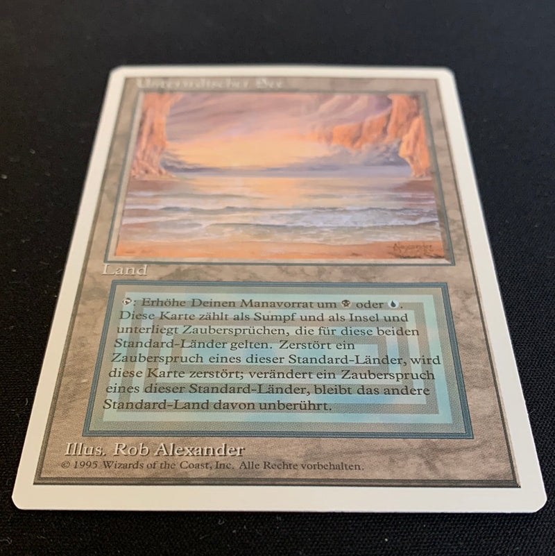 Magic the Gathering Underground Sea - Foreign White Bordered - German 