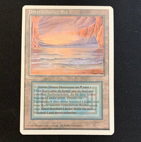 Magic the Gathering Underground Sea - Foreign White Bordered - German 