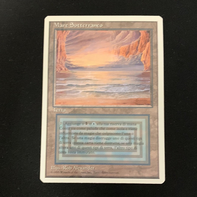 Magic the Gathering Underground Sea - Foreign White Bordered - Italian 