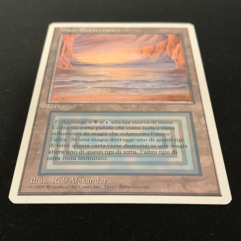 Magic the Gathering Underground Sea - Foreign White Bordered - Italian 