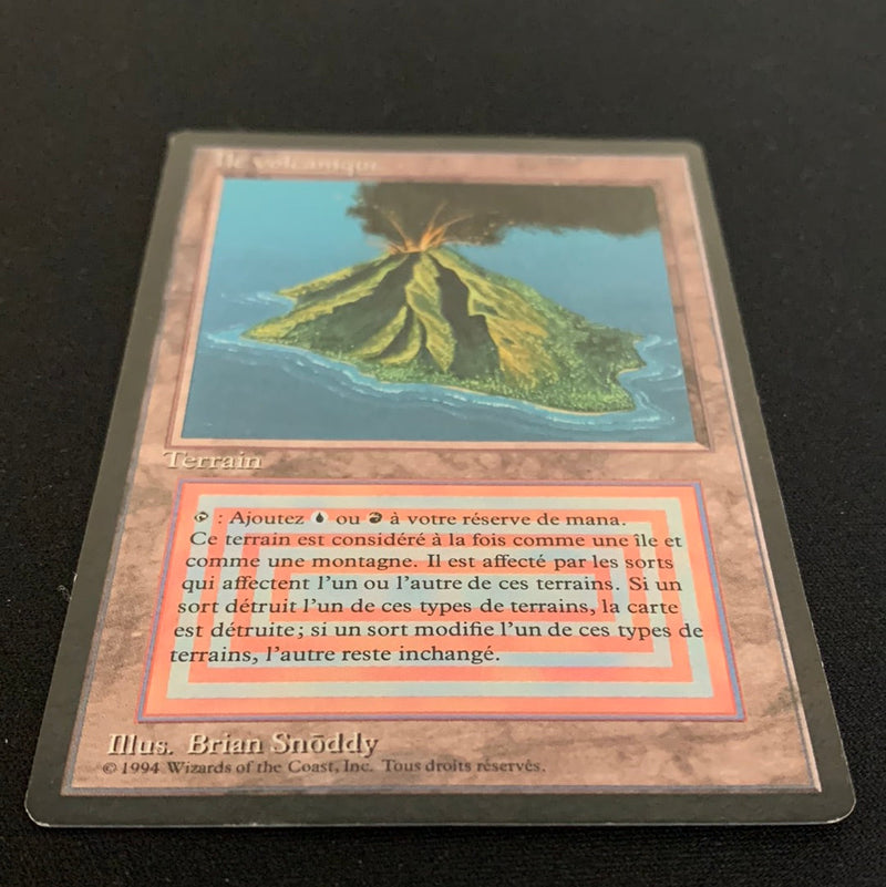 Magic the Gathering Volcanic Island - Foreign Black Bordered - French 