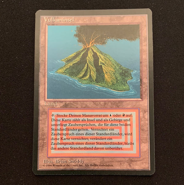 Magic the Gathering Volcanic Island - Foreign Black Bordered - German 