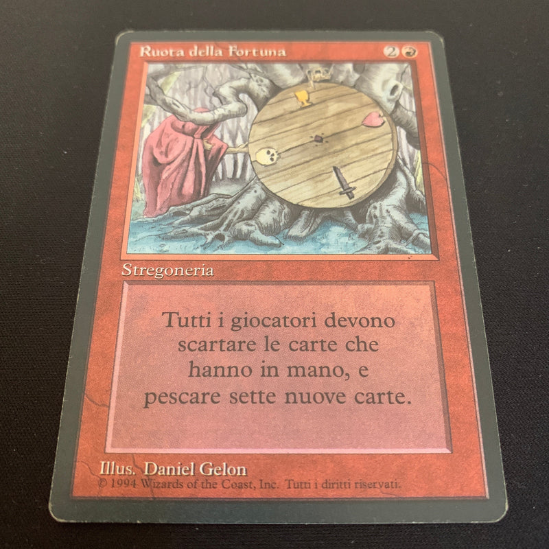 Magic the Gathering Wheel of Fortune - Foreign Black Bordered - Italian 