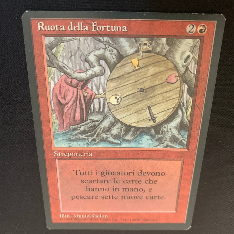 Magic the Gathering Wheel of Fortune - Foreign Black Bordered - Italian 