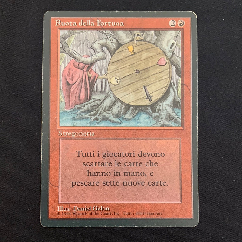 Magic the Gathering Wheel of Fortune - Foreign Black Bordered - Italian 