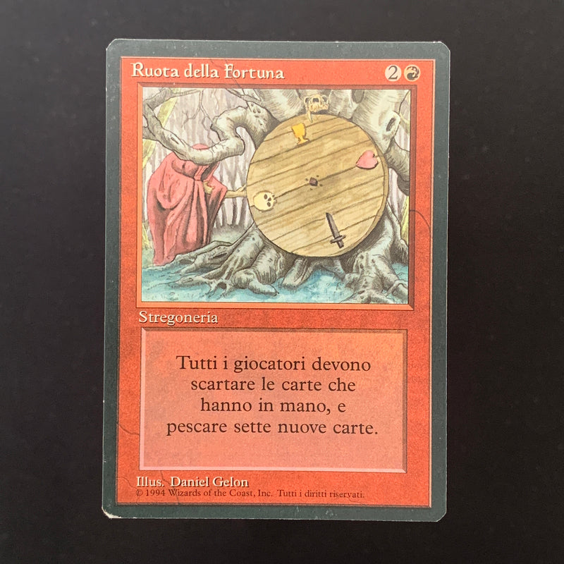 Magic the Gathering Wheel of Fortune - Foreign Black Bordered - Italian 