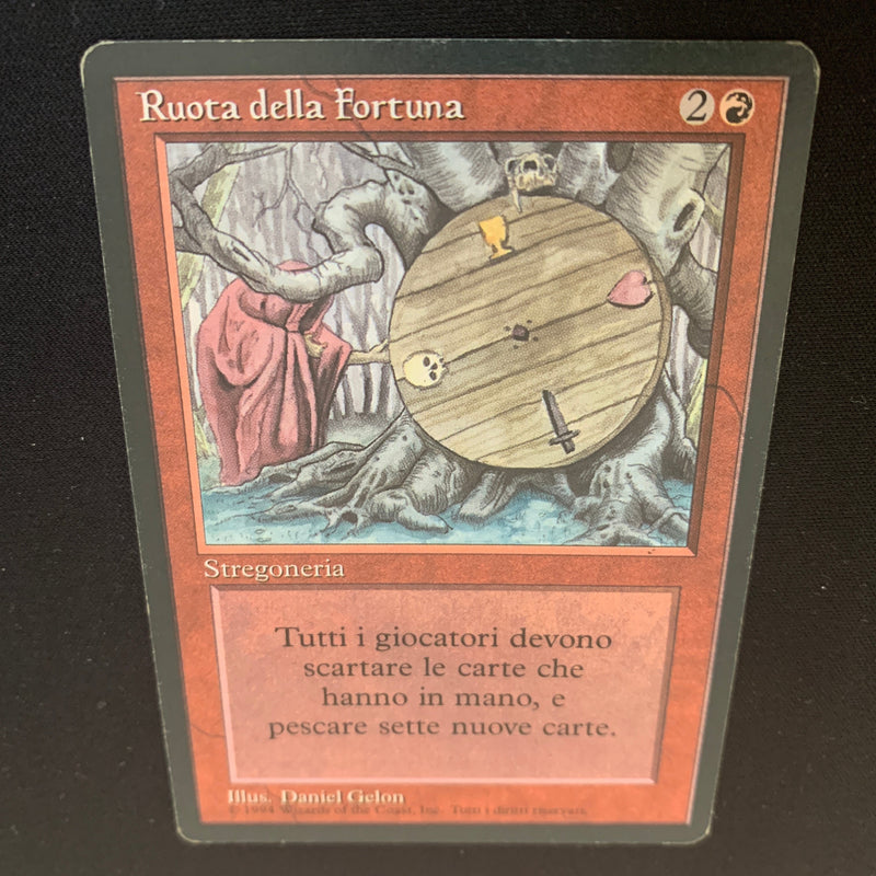 Magic the Gathering Wheel of Fortune - Foreign Black Bordered - Italian 