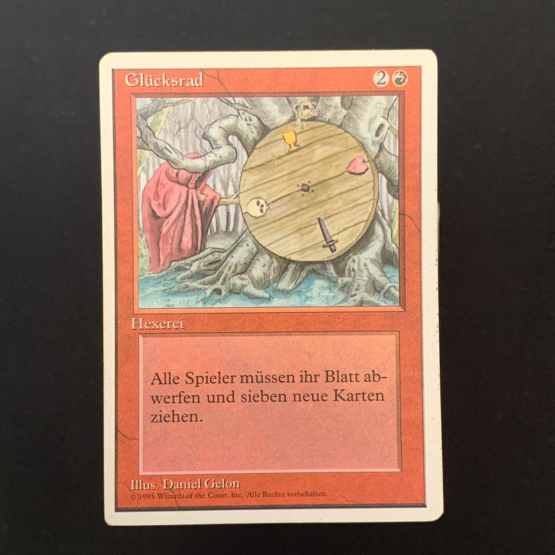 Magic the Gathering Wheel of Fortune - Foreign White Bordered - German 