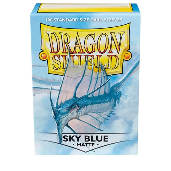 100 Dragon Shield Sleeves - Matte Sky Blue
