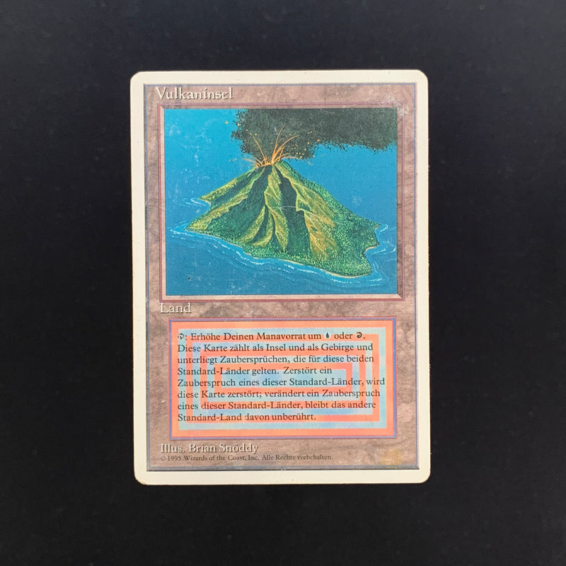 Volcanic Island - Foreign White Bordered - German